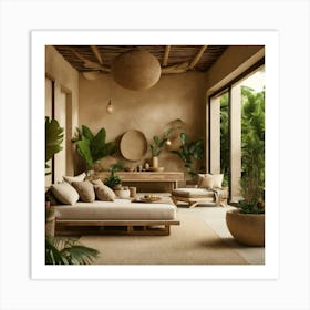 Tropical Living Room 45 Art Print