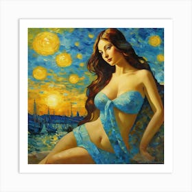 Starry Nightgji Art Print