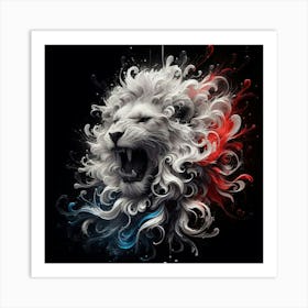 French Lion Art Print