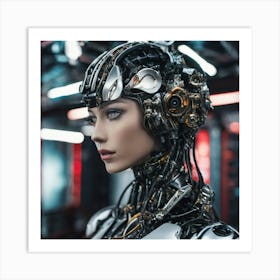 Robot Woman 68 Art Print