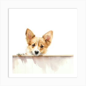 Pembrokeshire Corgi Dog Art Print