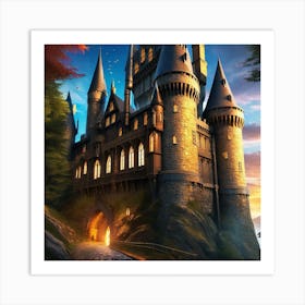 Harry Potter Castle 8 Art Print