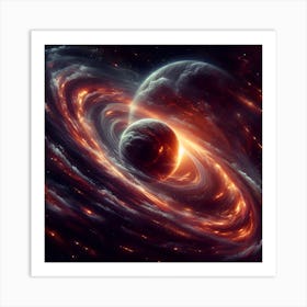 Rings Around Planet Art Print