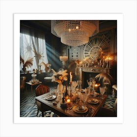 Great Gatsby Dining Room Art Print