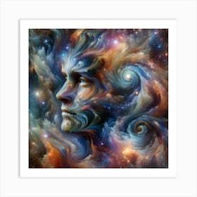 Face of the universe Art Print