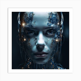 Cyborg Woman 2 Art Print