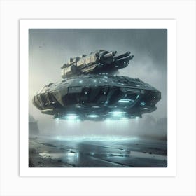 Hover tank Art Print