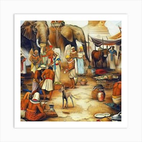 Egyptian Market Art Print