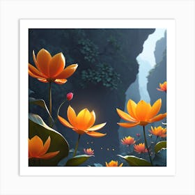 Lotus Flower Art Print