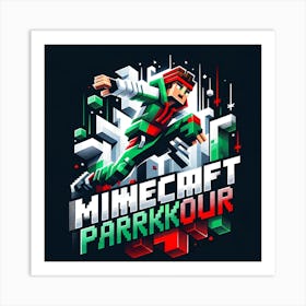 Minecraft Logo Art Print