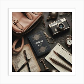 Writing Life Art Print