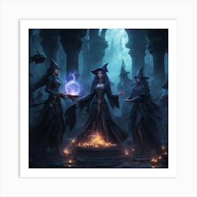 Witches 3 Art Print