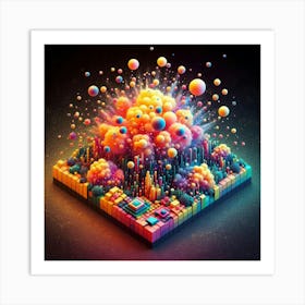 DMT ai art 027 Art Print