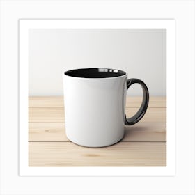 Black And White Mug Art Print