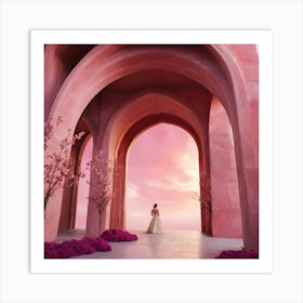 Pink Archway 5 Art Print