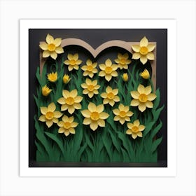 Paper Daffodils Art Print