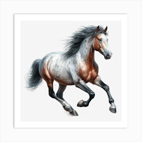 Horse Galloping Art Print