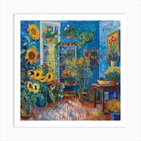 Van Gogh Style: The Florist's Corner Series Art Print