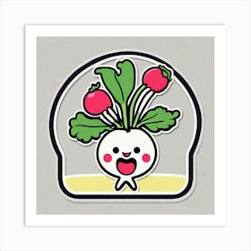 Radish Sticker 1 Art Print