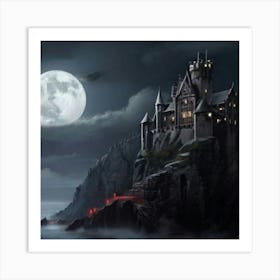 Hogwarts Castle 1 Art Print