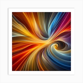 Abstract Swirl 1 Art Print