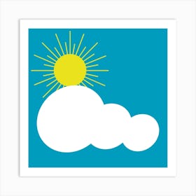 Sun and Cloud Art Print