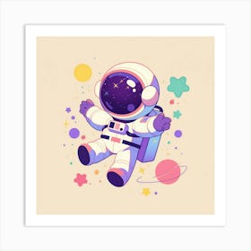 Astronaut In Space 10 Art Print