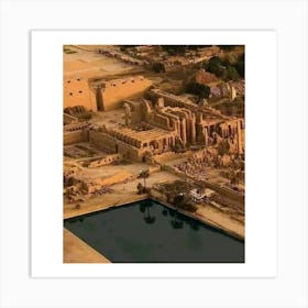 Egyptian Temple 31 Art Print