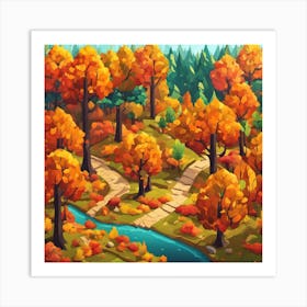 Autumn In The Forest Art Print