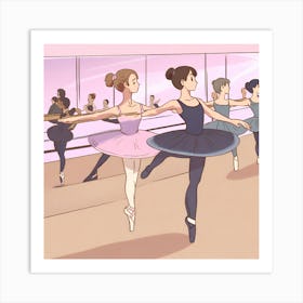 Ballet Class Art Print