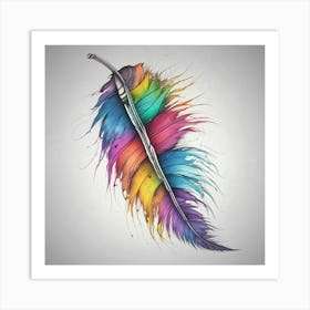 Feather Feather Feather 13 Art Print