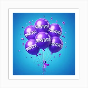 Survivor Balloons 1 Art Print