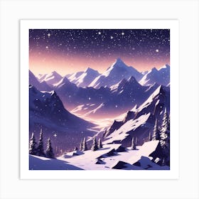 Winter Landscape 36 Art Print