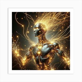 Futuristic Humanoid Art Print