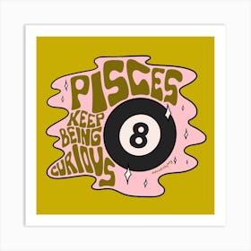 Pisces Magic 8 Ball Art Print