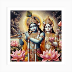 Lord Krishna 2 Art Print