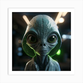 Alien Child 4 Art Print