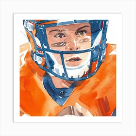 American Football Player 1 Art Print