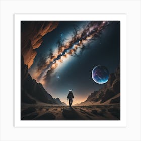 Space Landscape Art Print