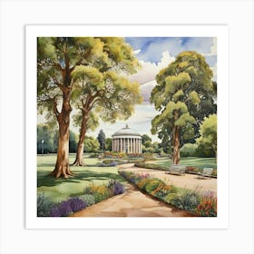 Southward Park London Parks Garden 7 Painting Art Print 1 Art Print