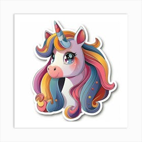 Unicorn Sticker 122 Art Print