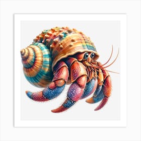 Colorful Crab Art Print