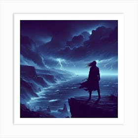 Dark Stormy Night Art Print