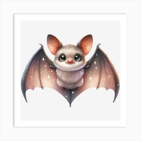 Cute Bat Art Print