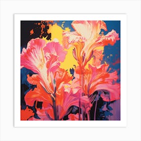 Pink Lilies Art Print