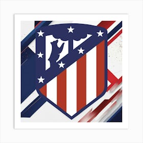 Atlético de Madrid Logo Wall Art 19 Art Print