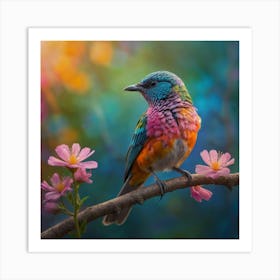 Colorful Bird 3 Art Print