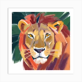 African Lion 04 Art Print
