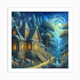 House In The Woods Art Print