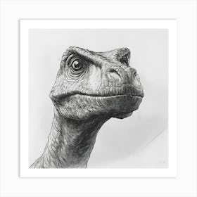 T-Rex Head Art Print